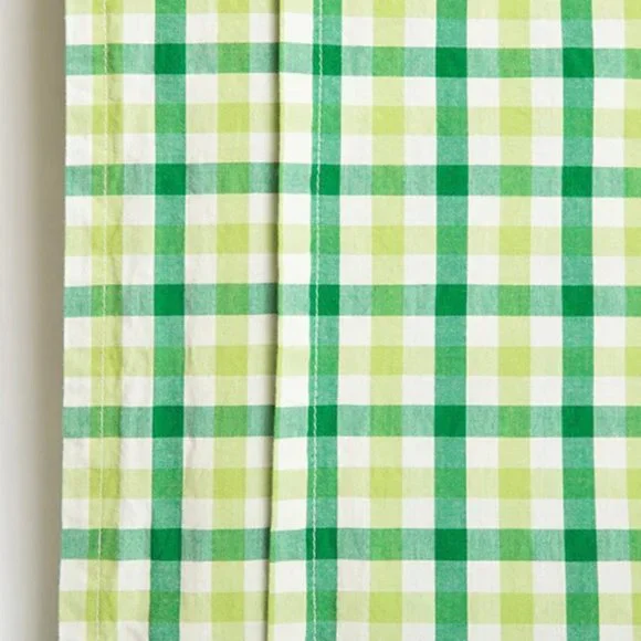 Cimino Home Nile Green Gingham Sheet Set + Petoskey Heather Pillow Sham Set
